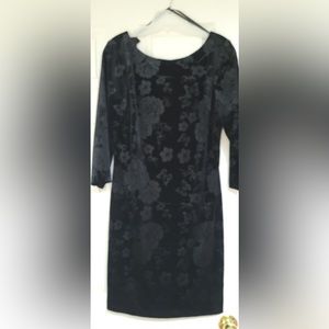 Karl Lagerfeld Womens Velvet Floral Dress M